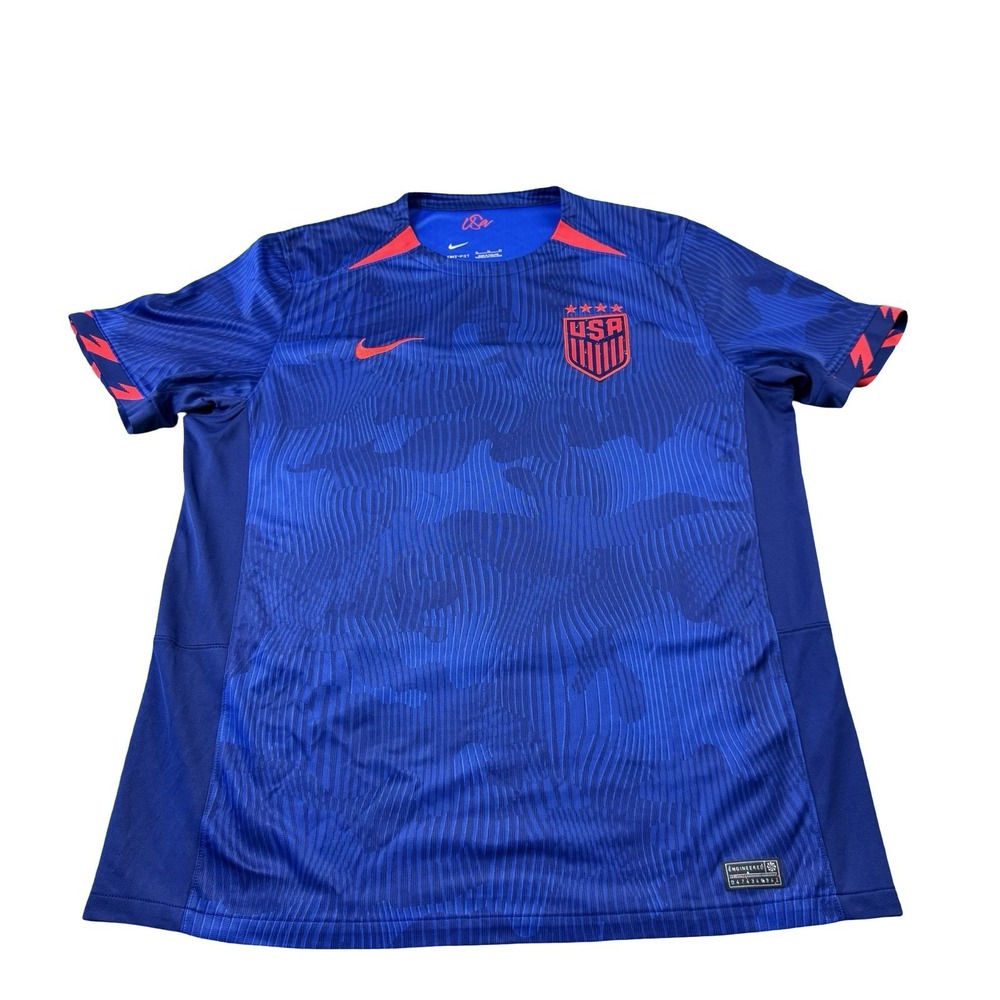Nike USA Soccer Jersey Blue Red Performance Engineered DR3971-406 Mens XL